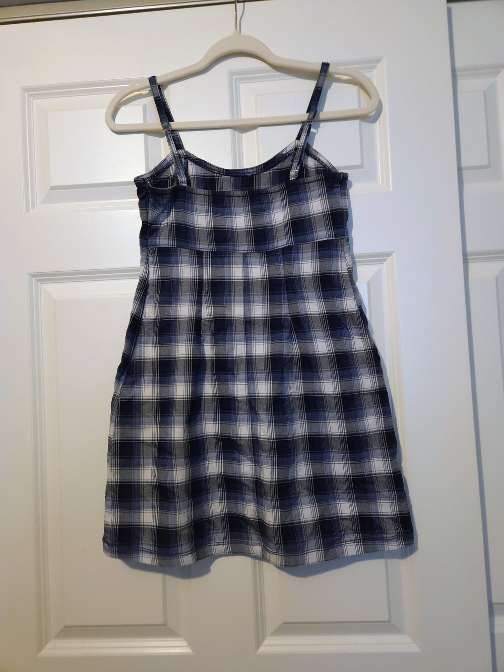 Hollister Blue and White Plaid Mini Dress - Picture 2 of 3